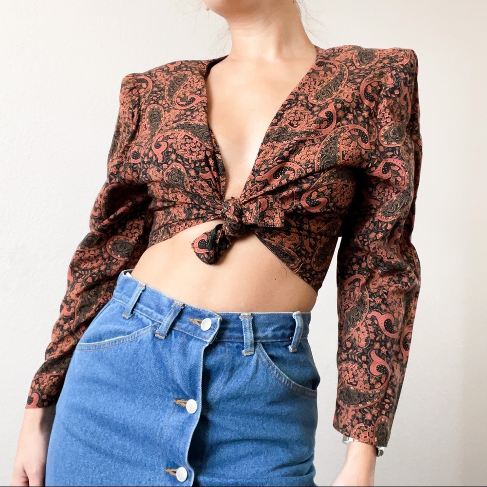 Vintage 90’s cropped button up